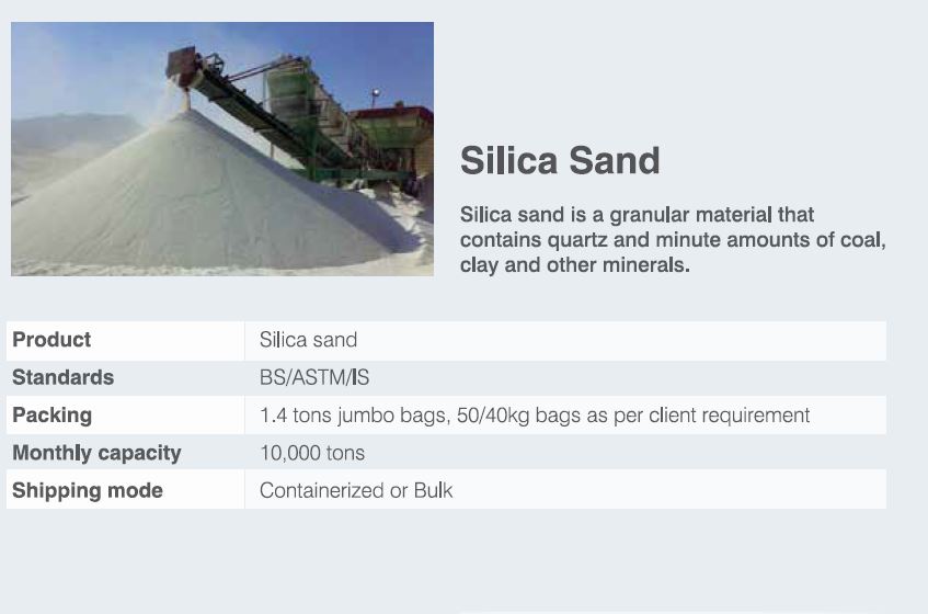 Silica Sand – Phenix Enterprise